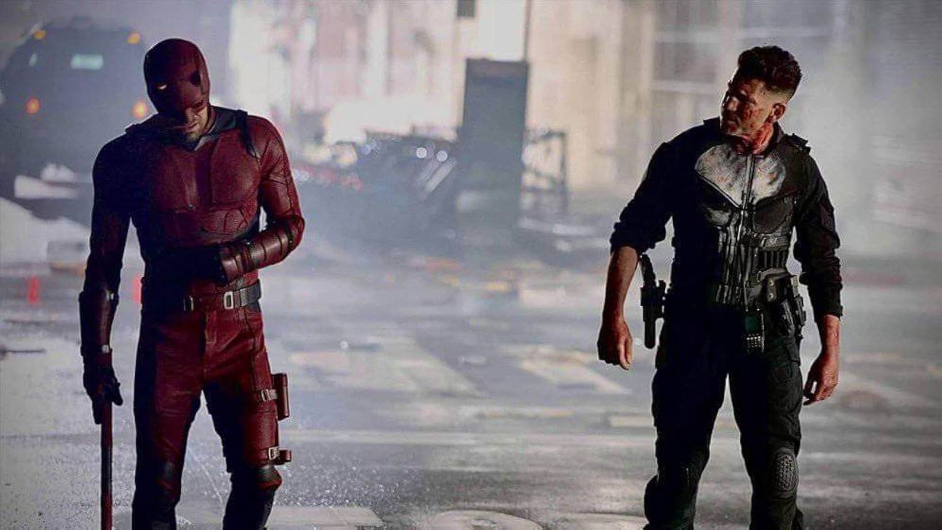 Daredevil and The Punisher (Image via Disney+)