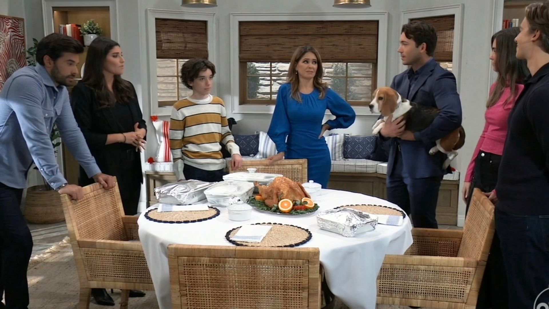 The Qs gathered together and didn&#039;t eat turkey | Image: ABC