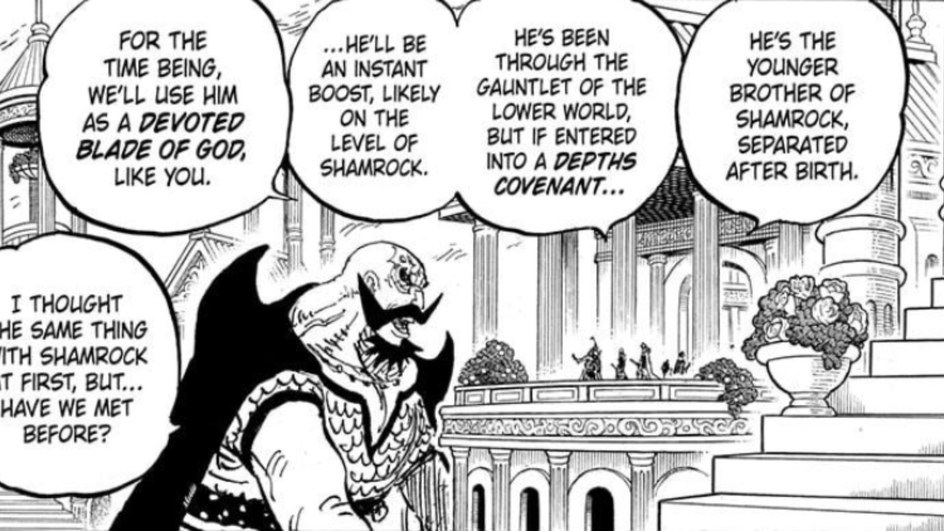 Shanks and Harald are the Devoted Blade of God (Image Source: VIZ)