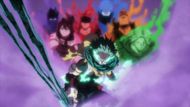 Midoriya being joined by vestiges of previous holders of One for All (Image Credits: Studio Bones)