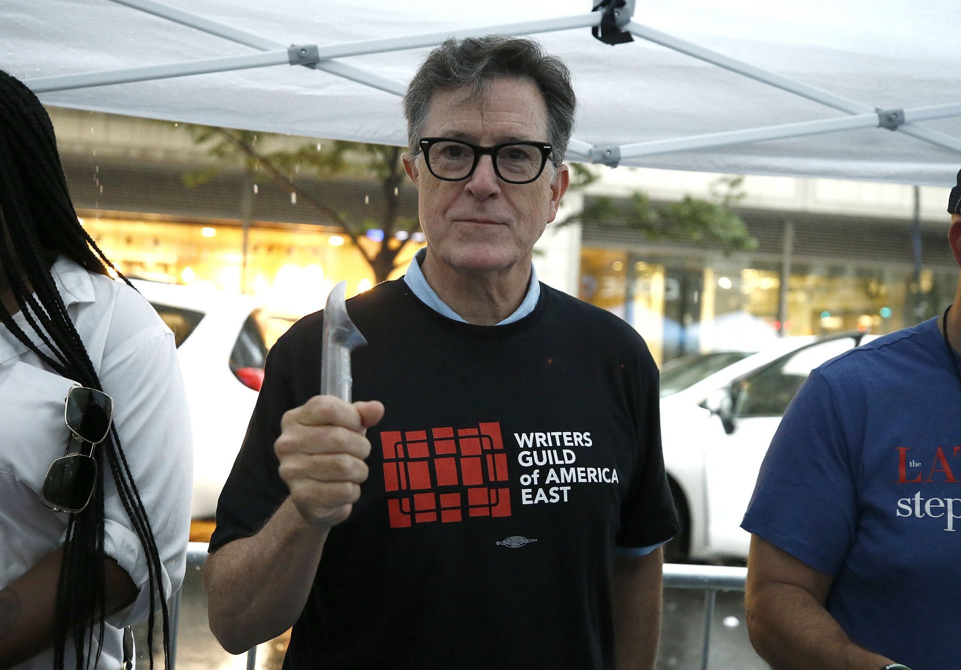 Writers Guild Members Continue Picket In New York City - Source: Getty