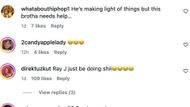 Fans comment on Ray J's latest post