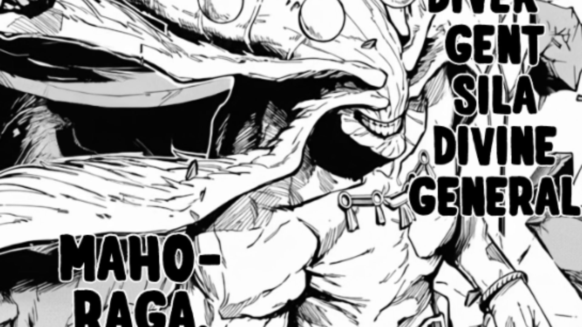 Mahoraga&#039;s emergence in Chapter 15 (Image Source: VIZ)