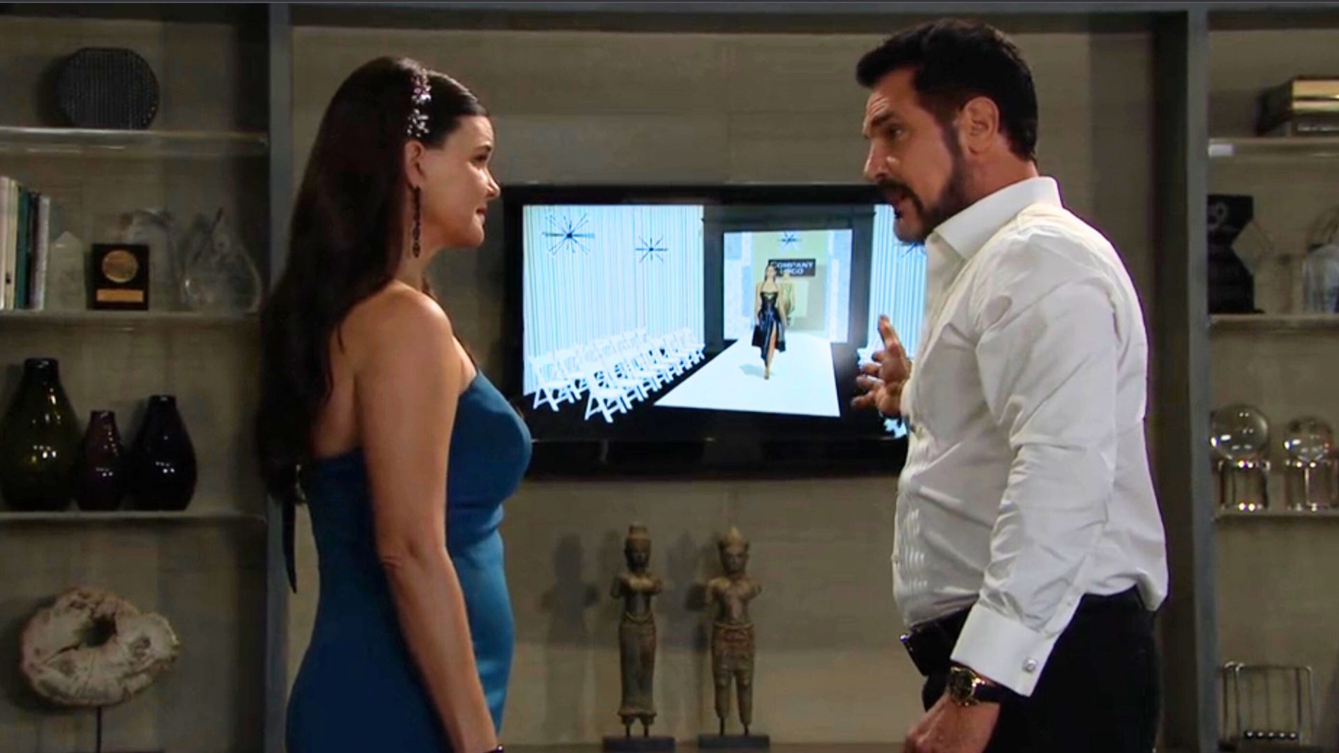 Bill surprises Katie with a fashion house on The Bold and the Beautiful | Image: CBS