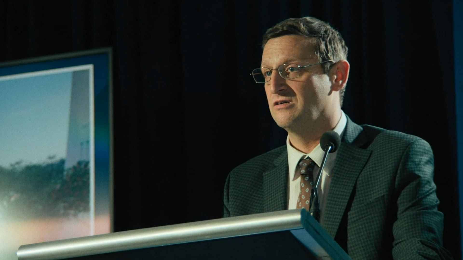 A still from The Chair Company Pilot Episode (Image Via: HBO)