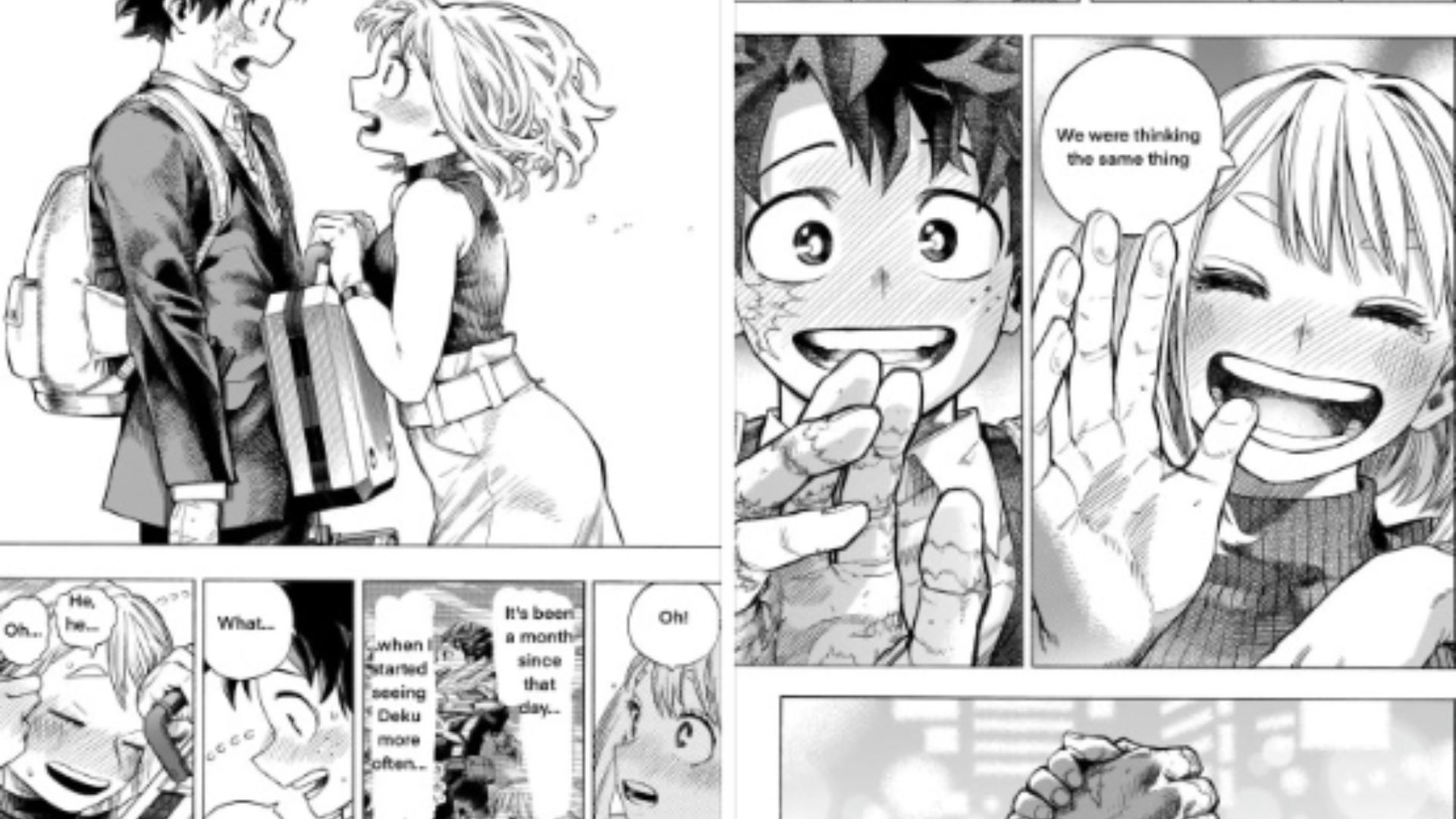 Ochaco and Deku&#039;s relationship (Image Source: VIZ)