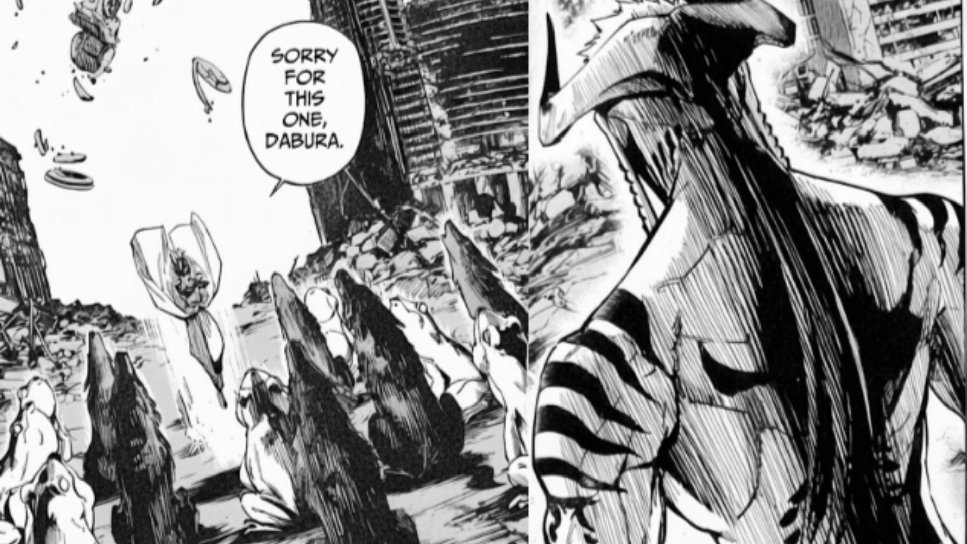 Divine Dogs and Frogs of Yuka as seen in Chapter 15 (Image Source: VIZ)