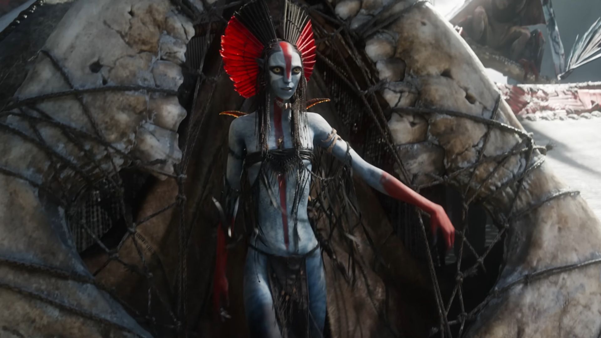 A still from the Avatar: Fire and Ash