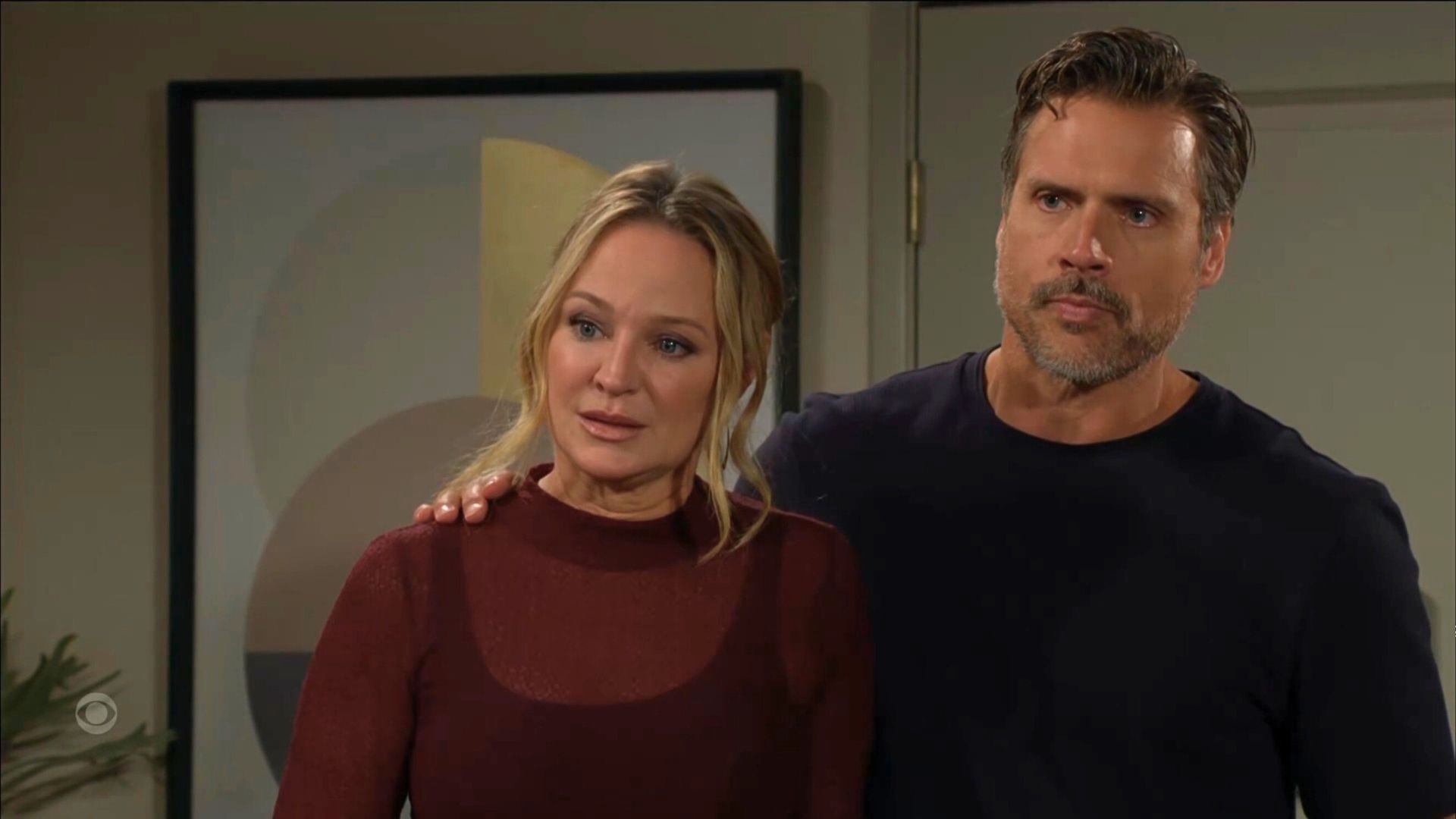 The Young and the Restless: Relief on the faces of Nick and Sharon | Image: CBS