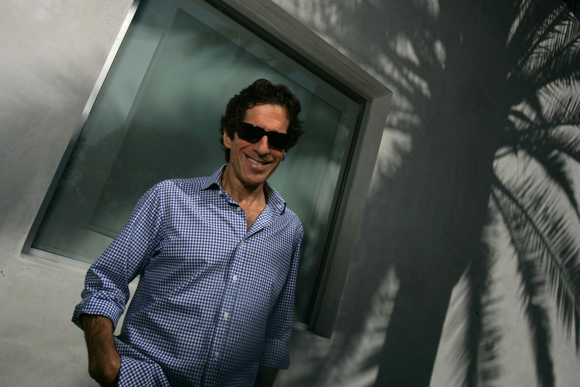 Photo of PETER MORTON outside his Beverly Hills office. With the sale of his Vegas hotel and casino - Source: Getty