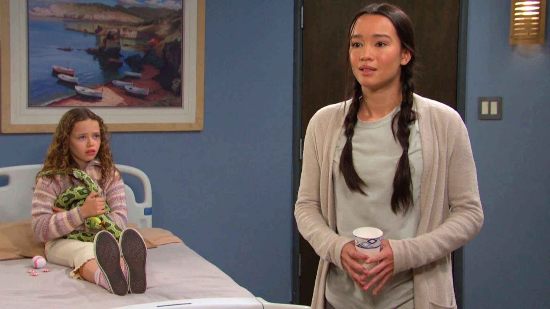 Sophia is not happy to hear who has her baby | Image: Peacock