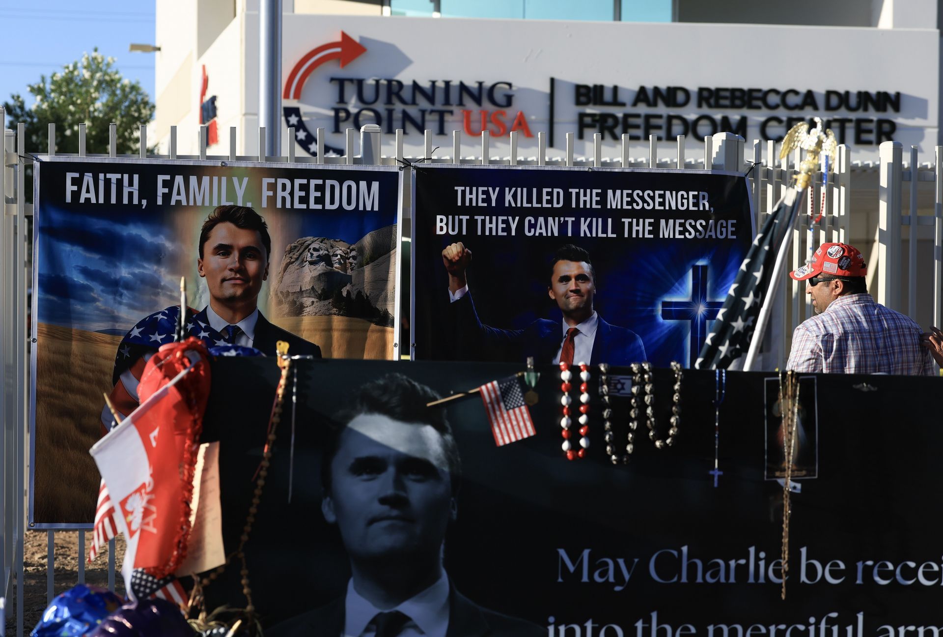 Turning Point USA Founder Charlie Kirk Mourned After Murder - Source: Getty