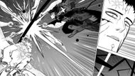 Asta and Yuno's synchronized attack pushes Lucius back (Image Source: VIZ)