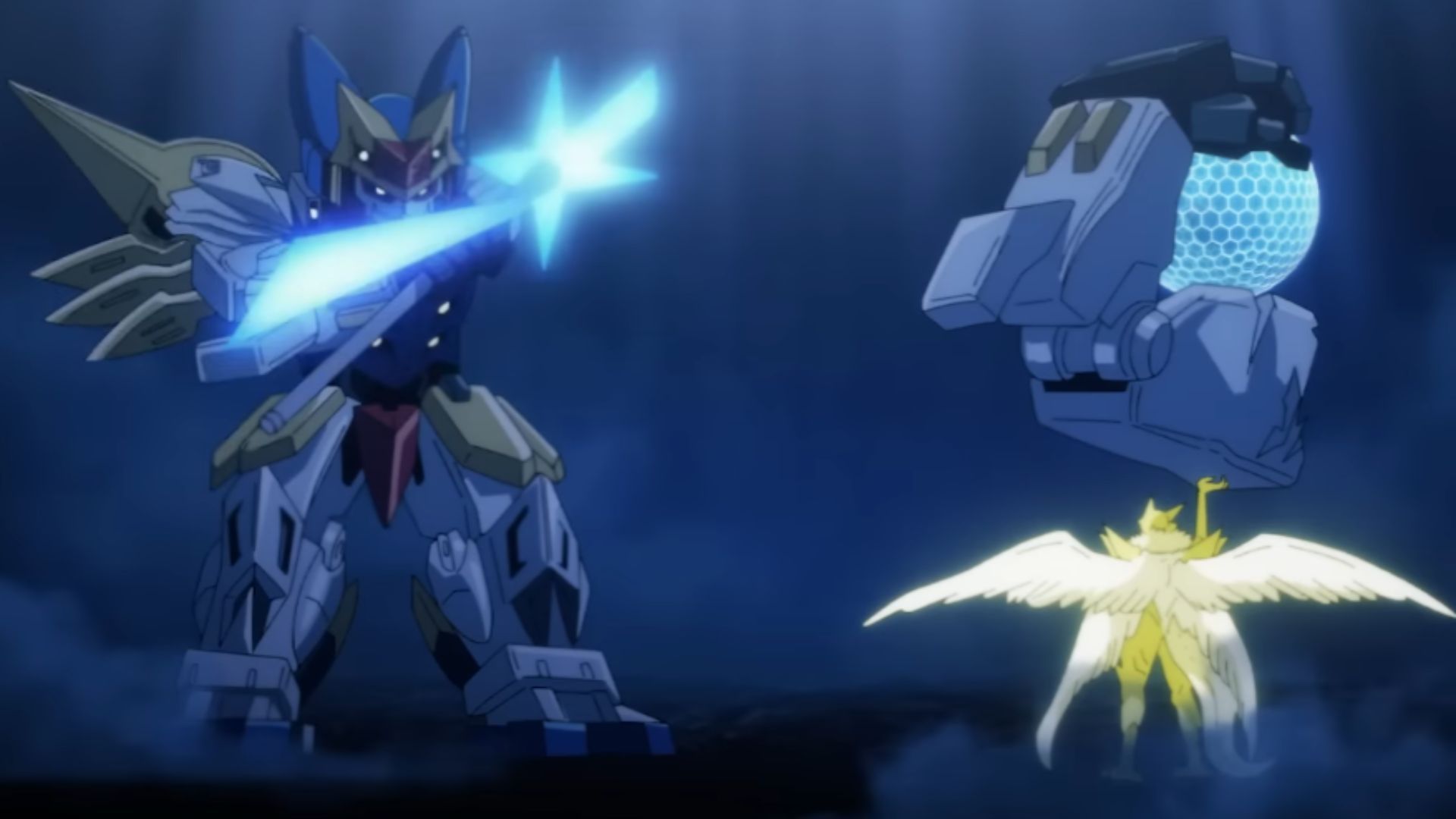 Child Emperor&#039;s Brave Giant vs. Phoenix Man (Image Source: Studio J.C. Staff)