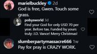Gwen Stefani is under fire for promoting the Hallow app. (Image via Instagram)