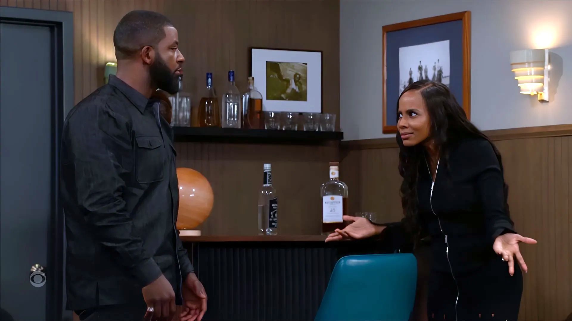 Hayley had good Samaritan &ldquo;Sammy&rdquo; in her corner the whole time on Beyond the Gates, but no one knew it 'til fall | Image: CBS