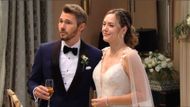 Hope and Liam celebrate after their wedding on The Bold and the Beautiful | Image: CBS