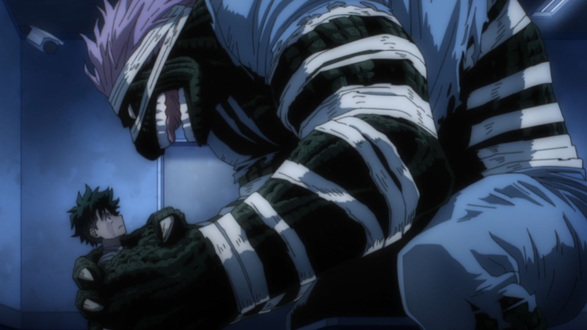 Deku and Spinner as seen in My Hero Academia Final Season Episode 10 (Image credit: Studio Bones)