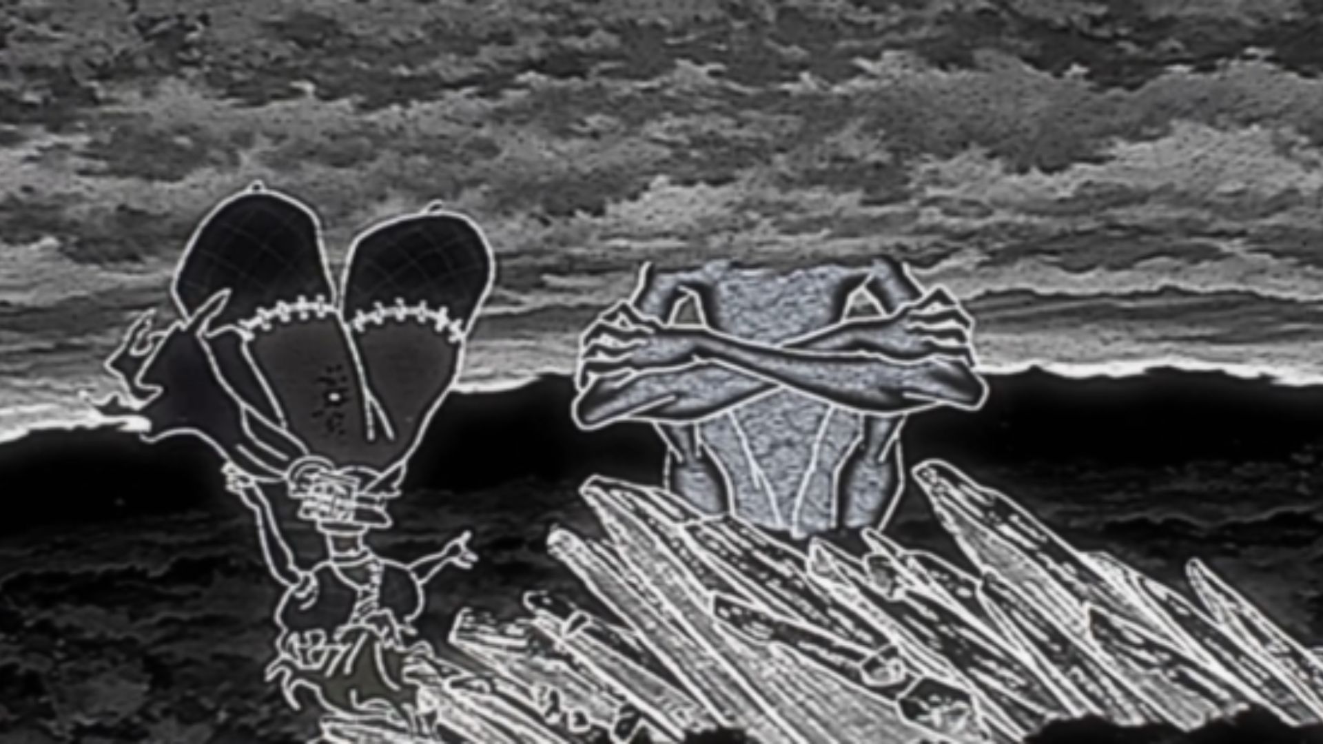 Noerde gets erased by the Watchman at the border (Image Source: Studio Bones)