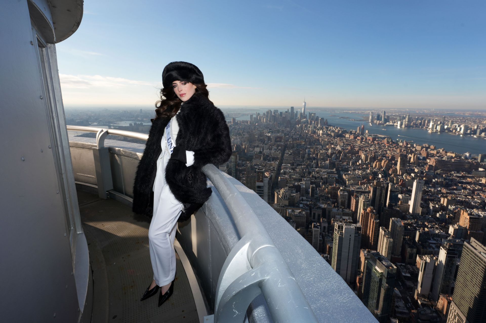 Miss Universe Visits The Empire State Building - Source: Getty