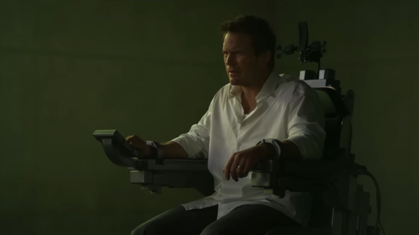 Snapshot from the second trailer of Mercy - via @Sony Pictures India