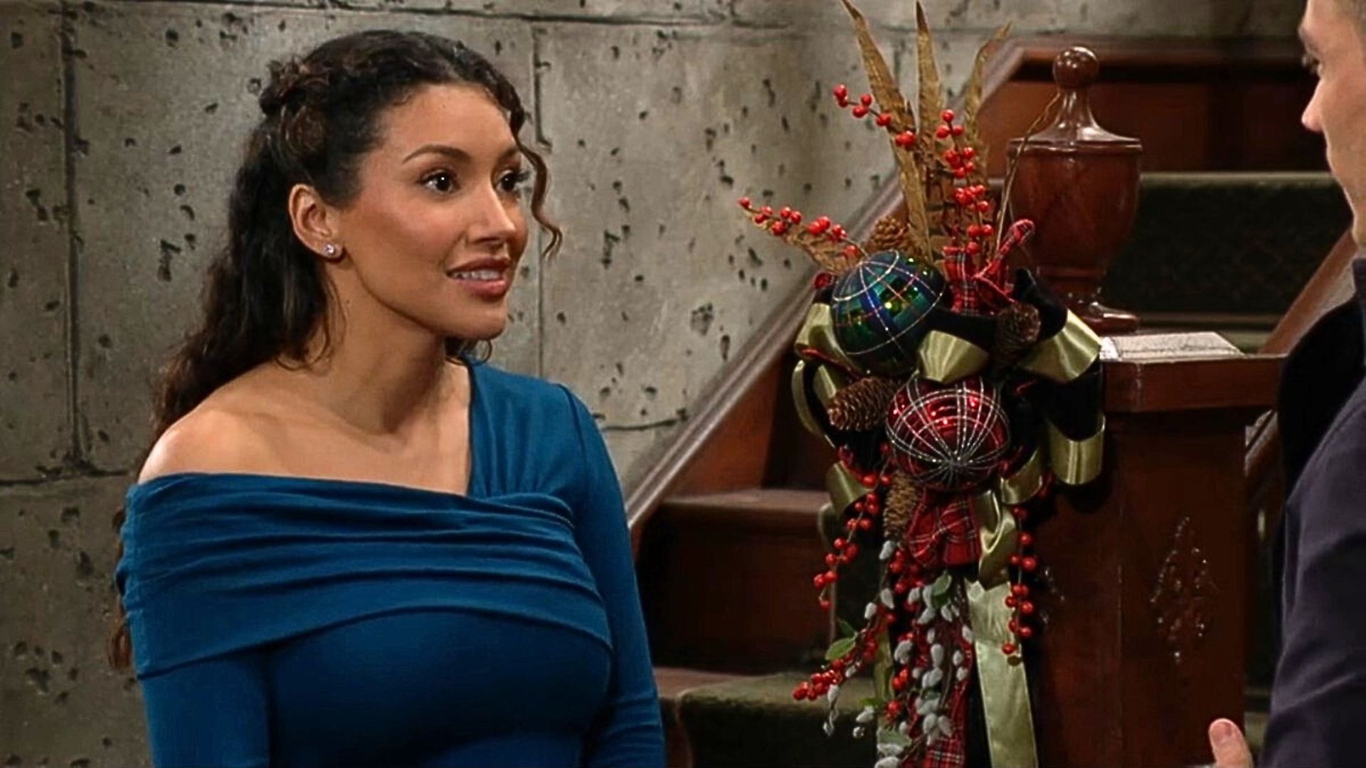 Audra looked at Noah as though he was her Christmas gift on The Young and the Restless | Image: CBS