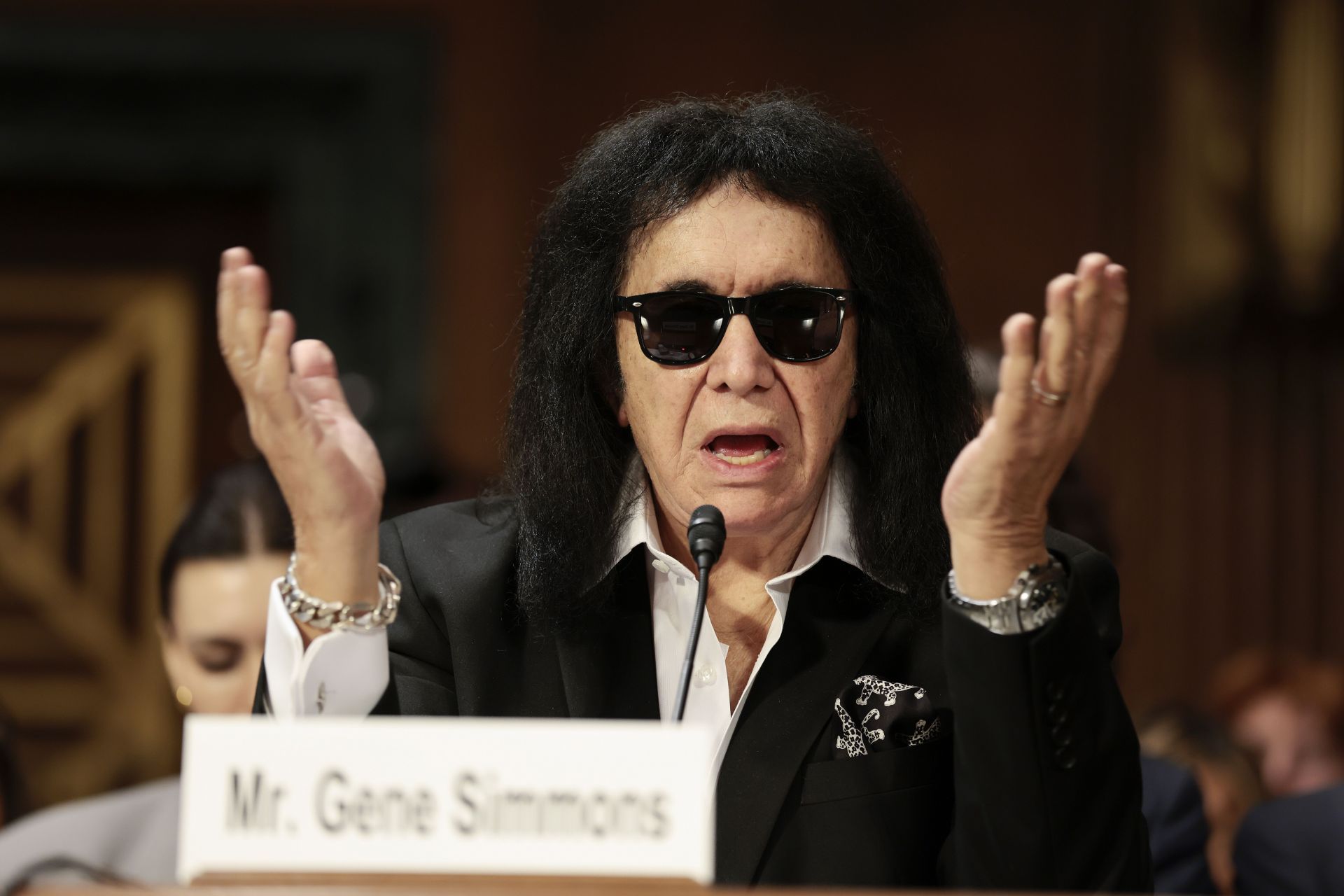Musician Gene Simmons Testifies During Senate Hearing - Source: Getty