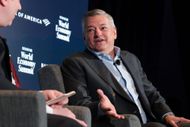 Ted Sarandos in Finance and Business Attend Semafor World Economy Summit | Image via Getty
