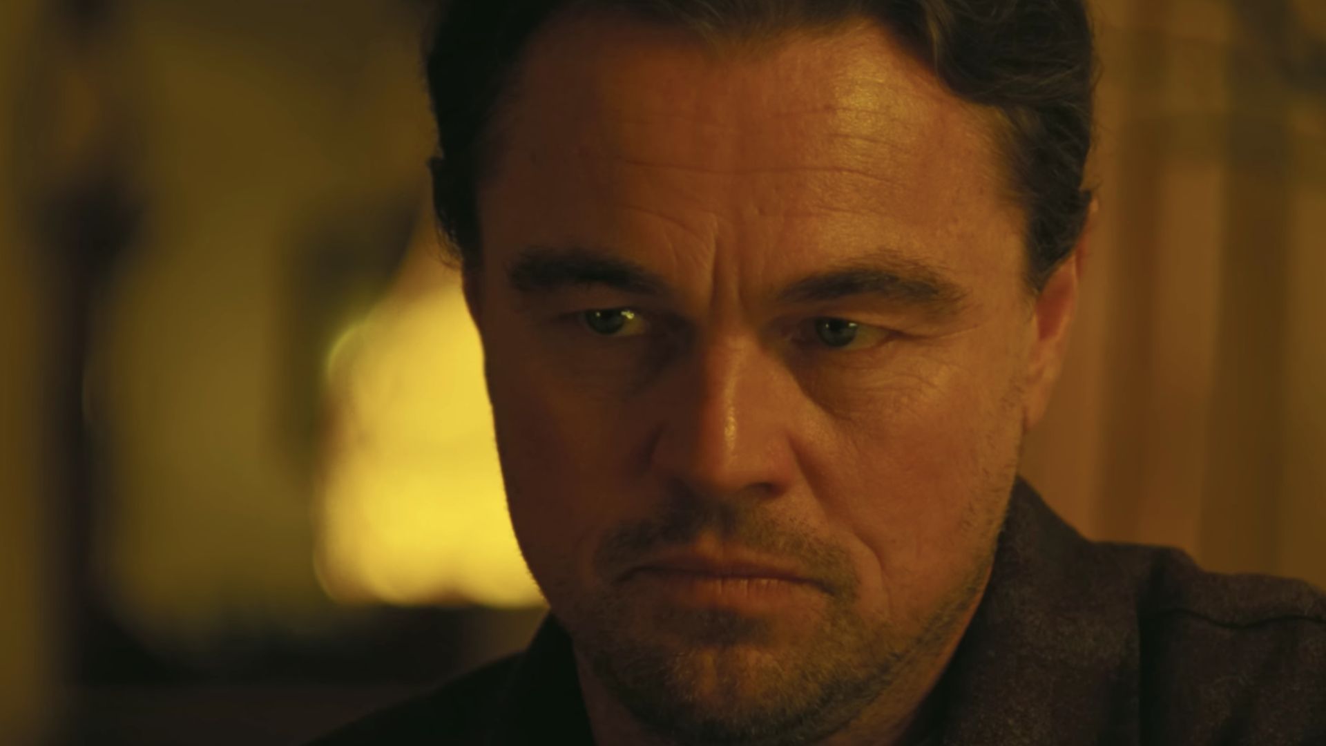A still from One Battle After Another, featuring Leonardo diCaprio