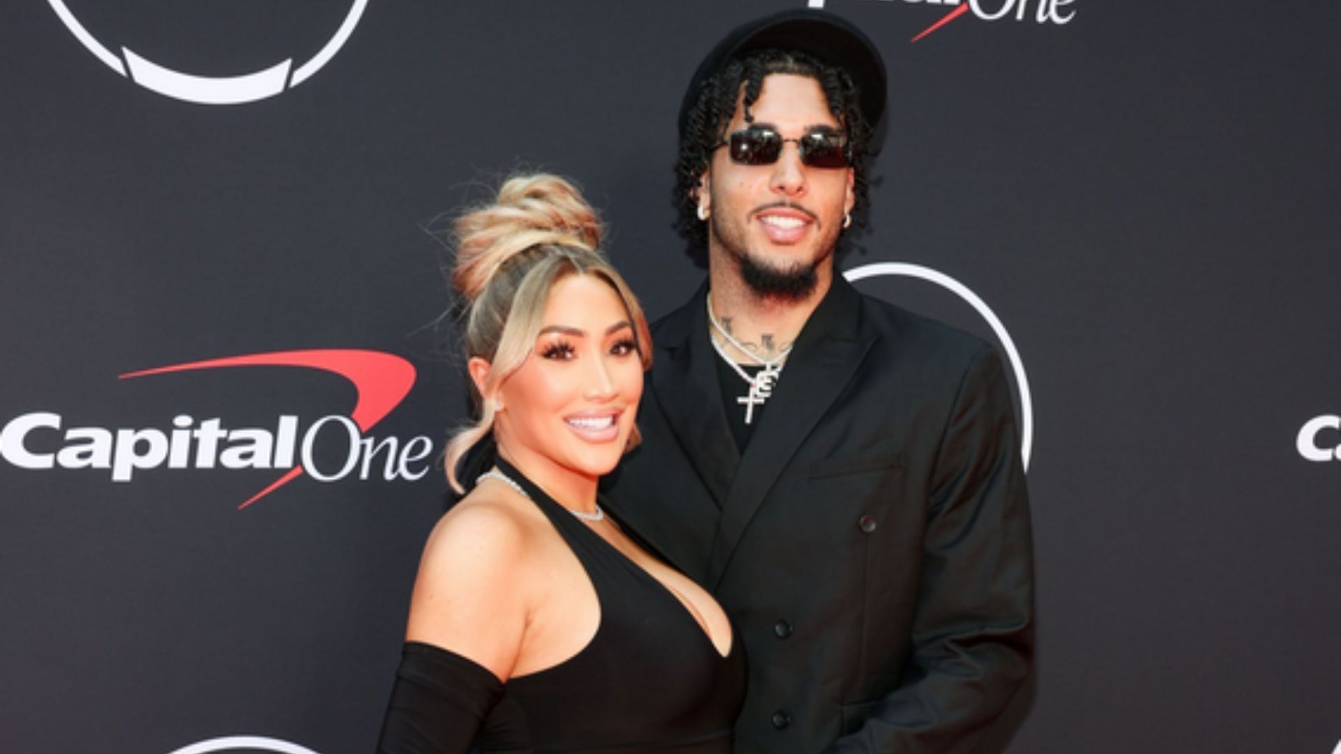 Nikki Mudarris and LiAngelo Ball attend the 2024 ESPY Awards at Dolby Theatre (Source: Getty)