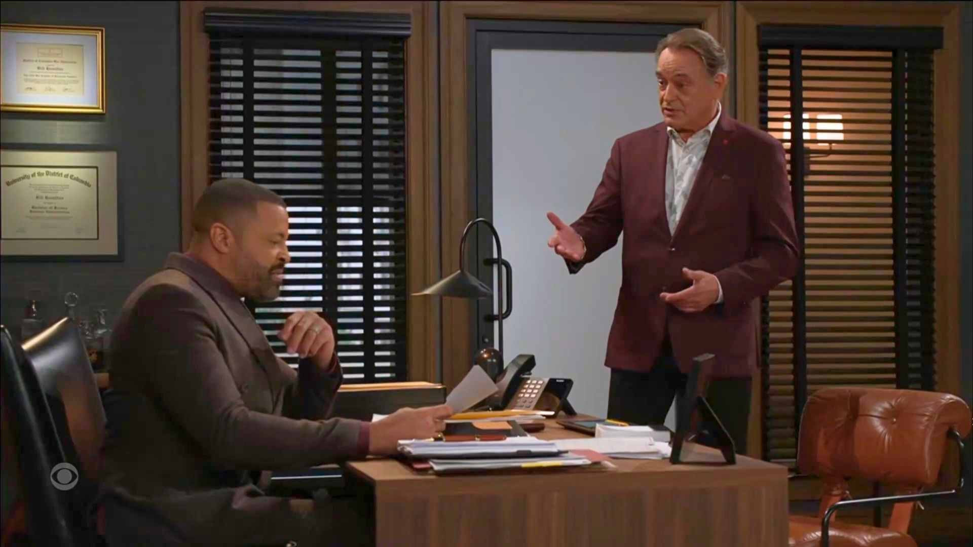 Can Joey persuade Bill to run against Martin? | Image: CBS
