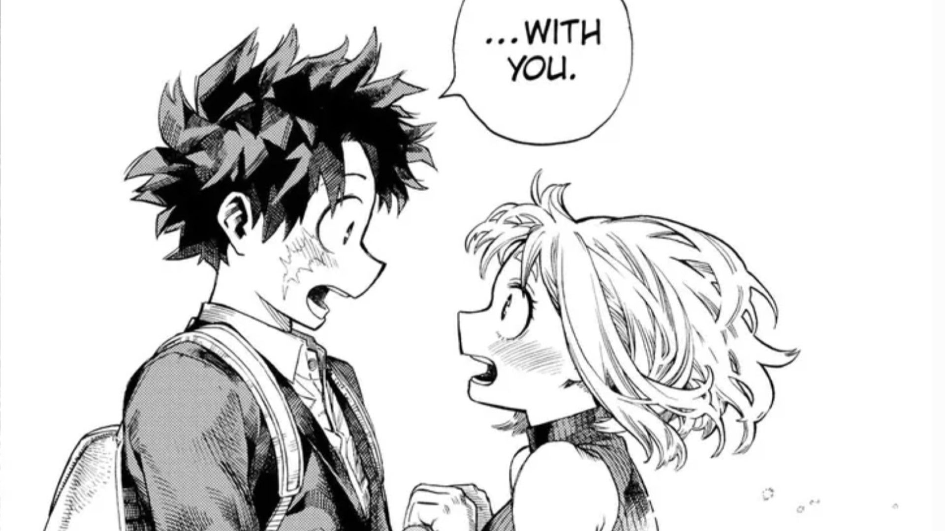 Izuku and Ochaco (Image Credit: Shueisha)