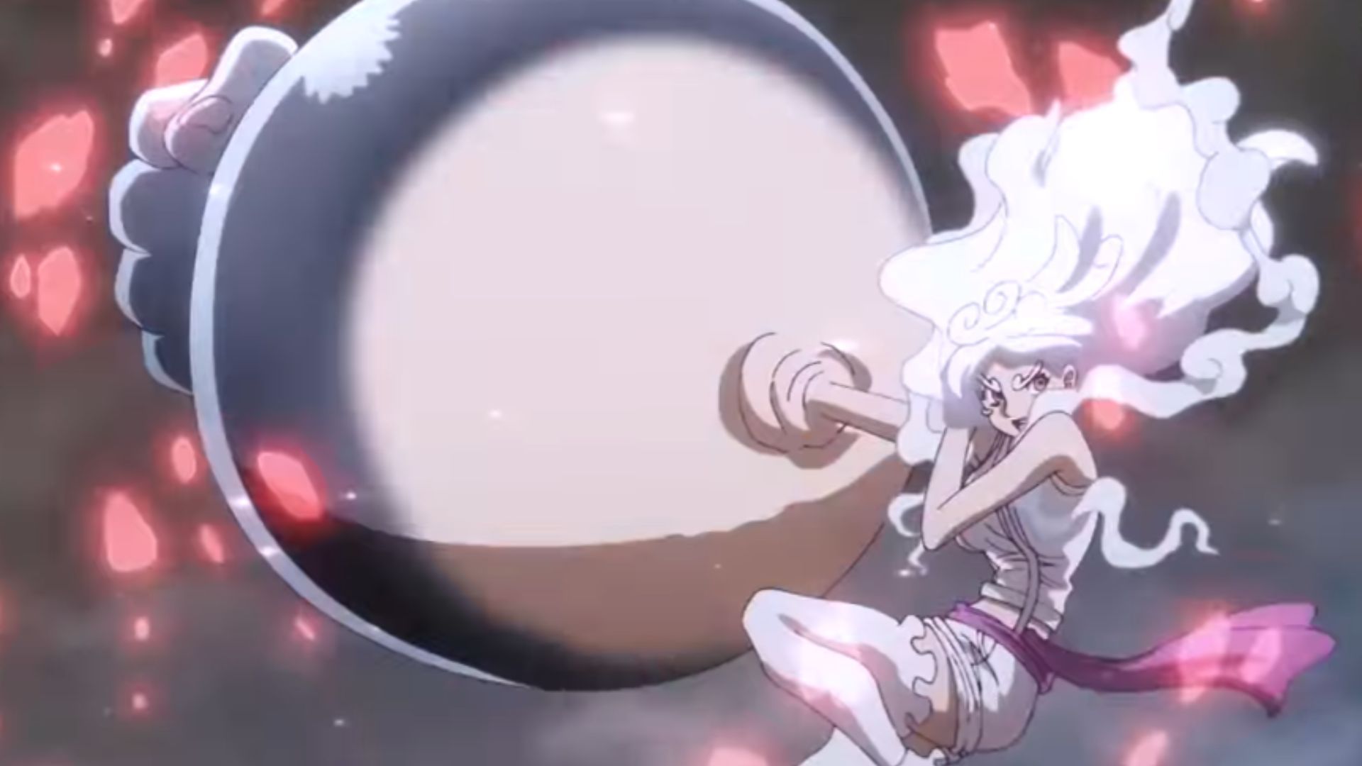 Bonney using Elephant Gun infused with Armament Haki (Image Source: Toei Animation)