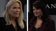 Brooke and Katie battle over the Logan name on The Bold and the Beautiful | Image: CBS