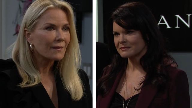 Brooke and Katie battle over the Logan name on The Bold and the Beautiful | Image: CBS
