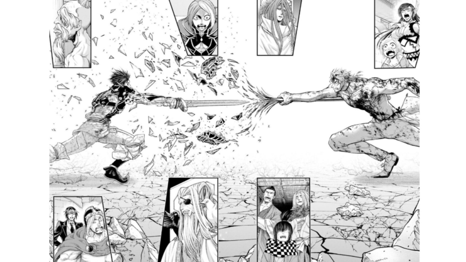 Qin overpowers Hades (Image Credit: Viz Media)