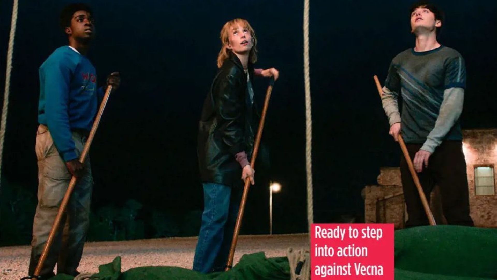 Lucas, Robin, and Will in Stranger Things Season 5 Vol 2 (Image via Netflix)