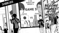 The beginning of the Japan vs. France match (Image Source: K Manga)