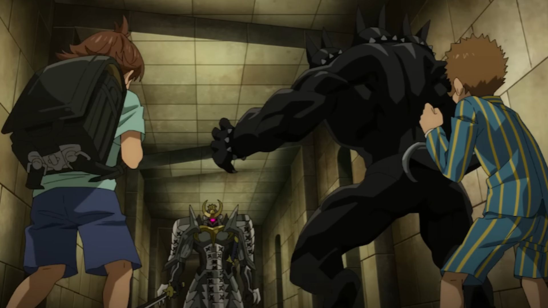 Child Emperor&#039;s Mad Underdog Cerberus vs. G5 (Image Source: Studio J.C. Staff)