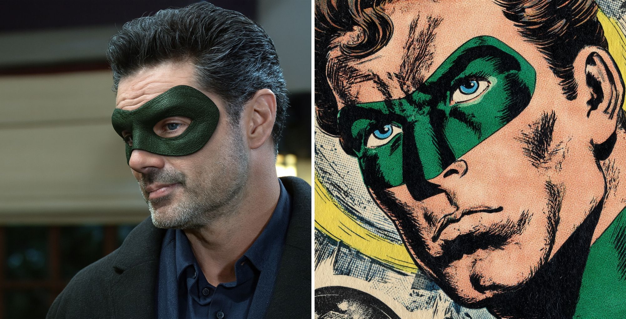 General Hospital&#039;s Nathan alongside the Hal Jordan Green Lantern. | Image Source: ABC/DC Comics