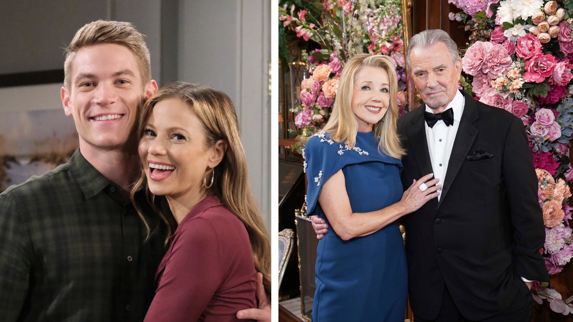 Noah and Sienna, and Victor and Nikki on The Young and the Restless | Image: JPI, CBS