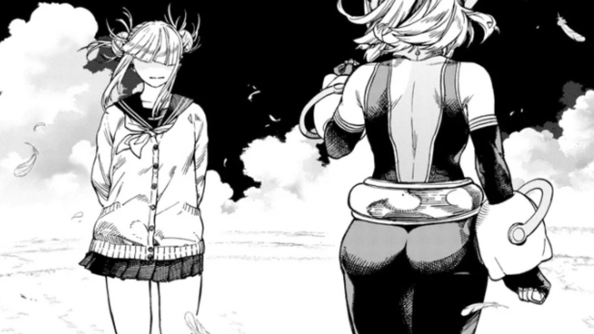 Uraraka Ochaco gets glimpses of Himiko Toga (Image Source: VIZ)