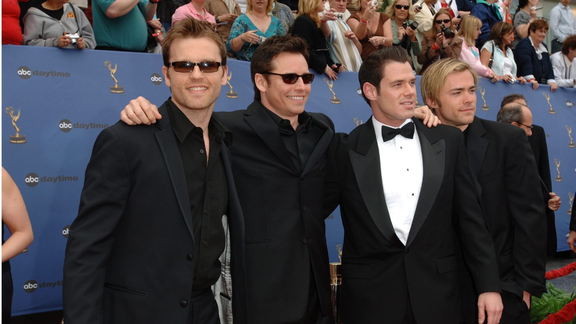 Dan Gauthier, Trevor Saint John, Josh Casaubon, and John-Paul Lavoisier, formerly of OLTL; now, Gauthier and Lavoisier are on Days of our Lives | Image: JPI