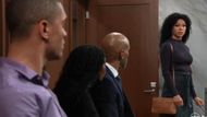 Portia arrives to testify at Willow's trial on General Hospital | Image: ABC