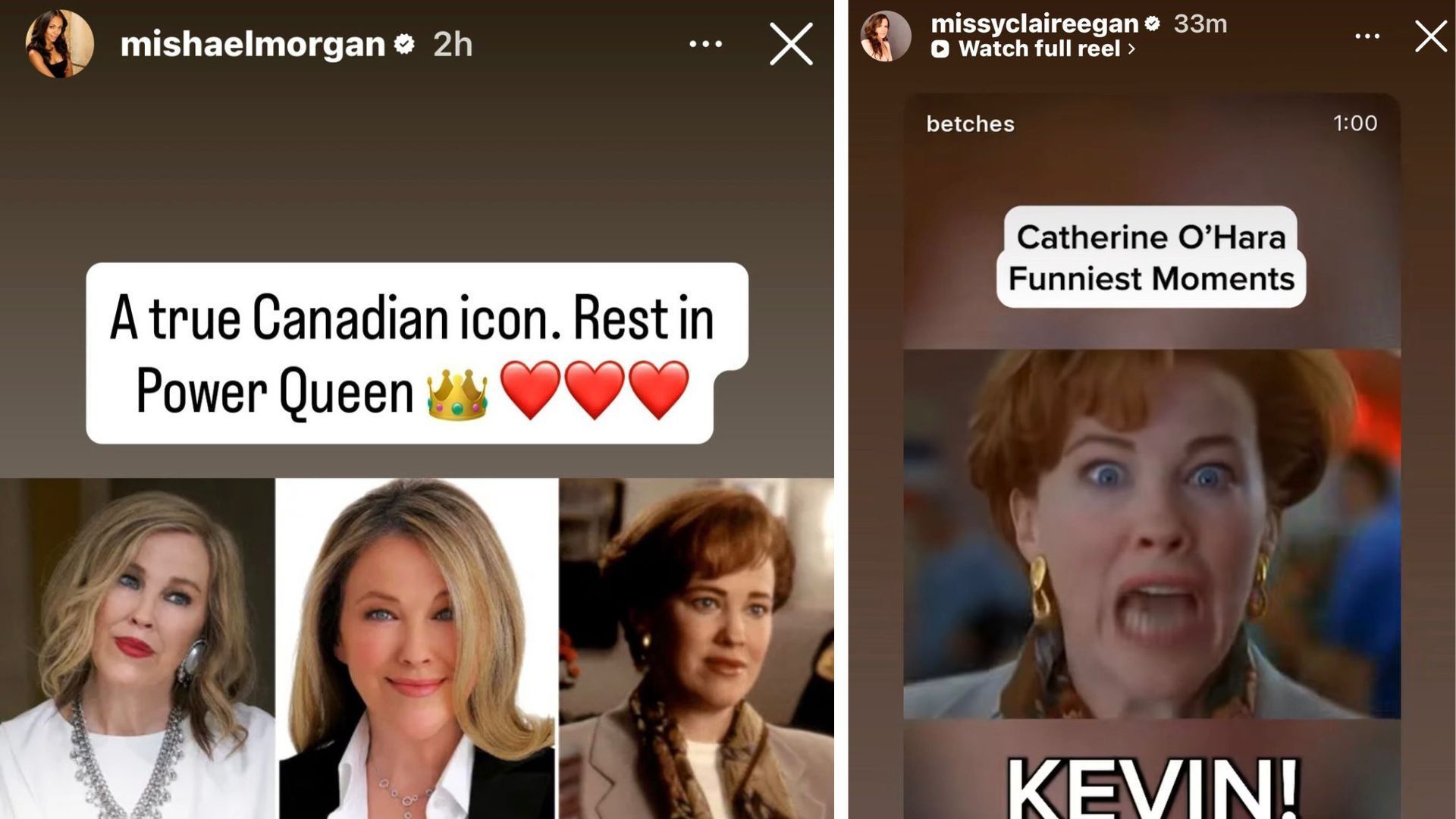 Mishael Morgan and Melissa Claire Egan of The Young and the Restless remember Catherine O'Hara, star of Schitt's Creek | Image: Instagram