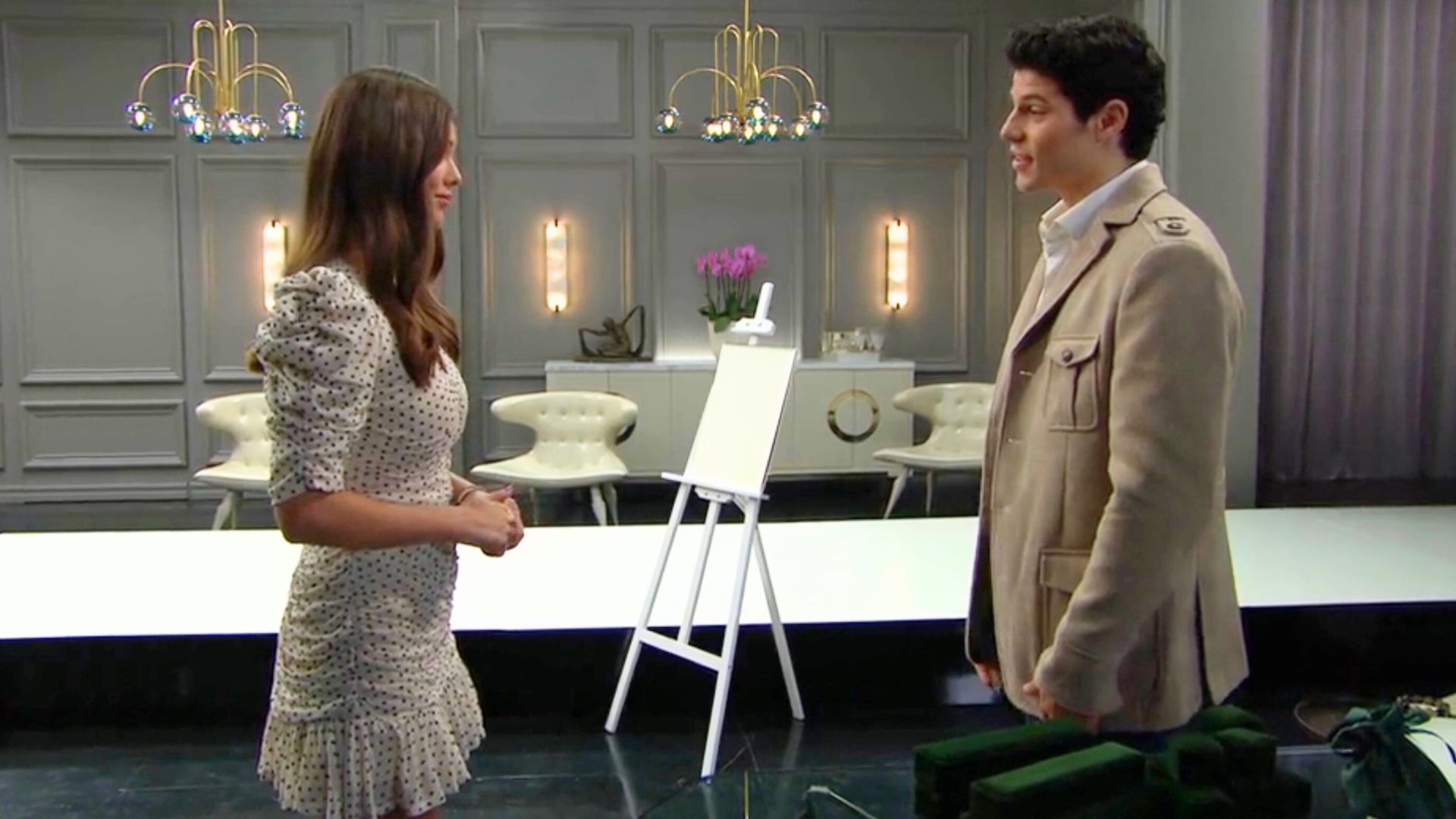 The Bold and the Beautiful's Electra and R.J. looked thrilled to not be blood related | Image: CBS