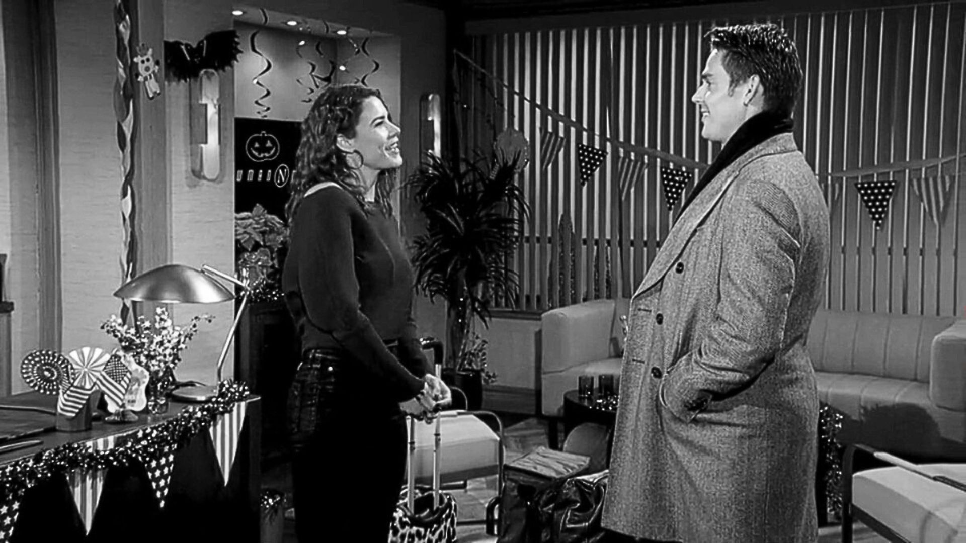 Adam and Sally reminisced about a past New Year's together on The Young and the Restless | Image: CBS