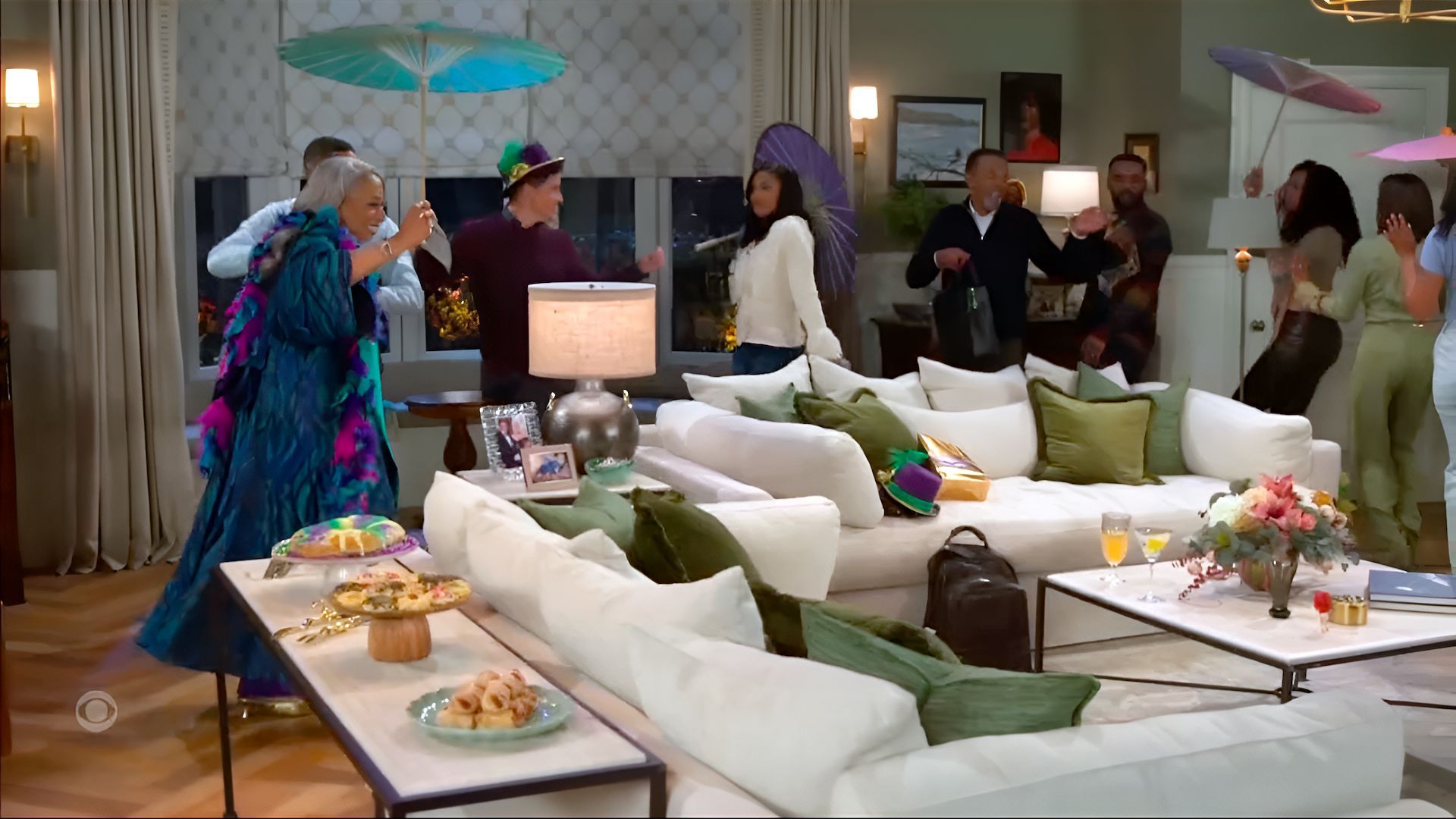 If you're a Dupree on Beyond the Gates, even heading into chemotherapy is worthy of a party | Image: CBS