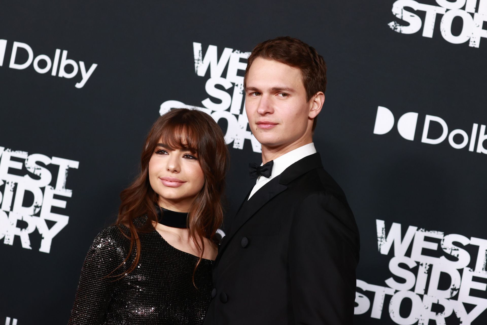 Ansel Elgort with his ex-girlfriend at Disney Studios' Los Angeles Premiere Of "West Side Story" - Arrivals - Source: Getty