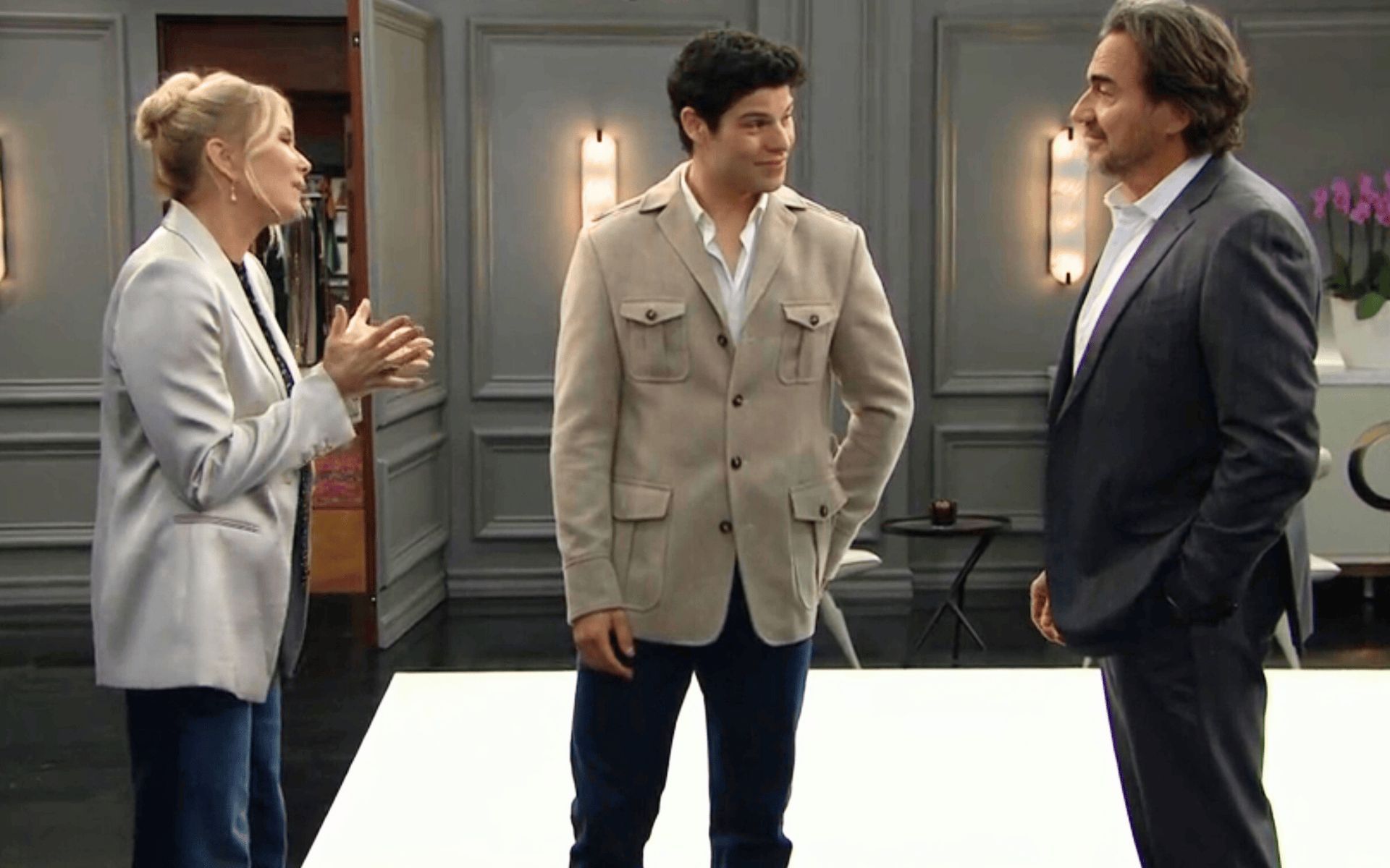 The Bold and the Beautiful's Brooke and Ridge were surprised by R.J.'s return | Image: CBS